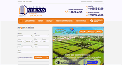 Desktop Screenshot of imobiliariaathenas.com.br